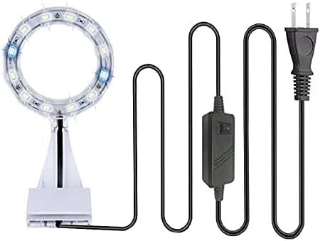 GVOREE 5W Mini Fish Tank Light White Clip-on Aquarium Lights for Small Betta Fis