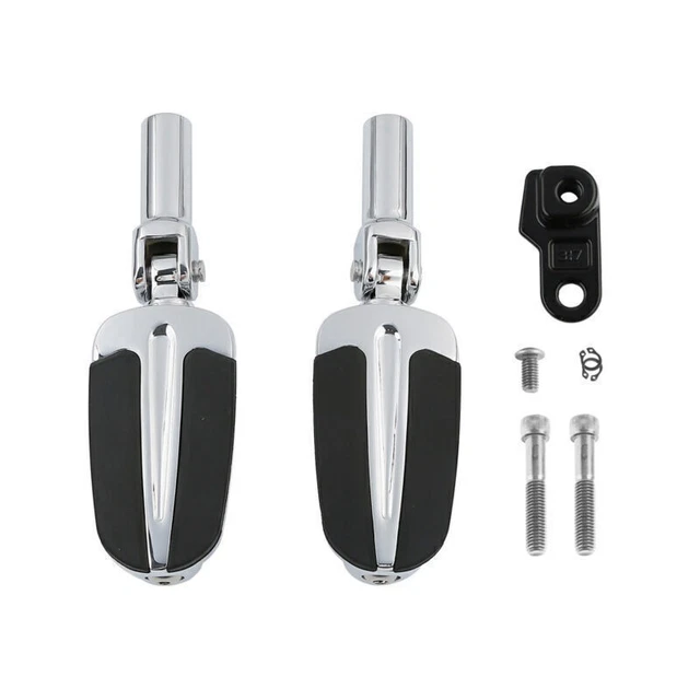 Chrome Passenger Footpeg Pedals Mount F/ Harley Softail Slim 12-17 FLSTSB 08-11