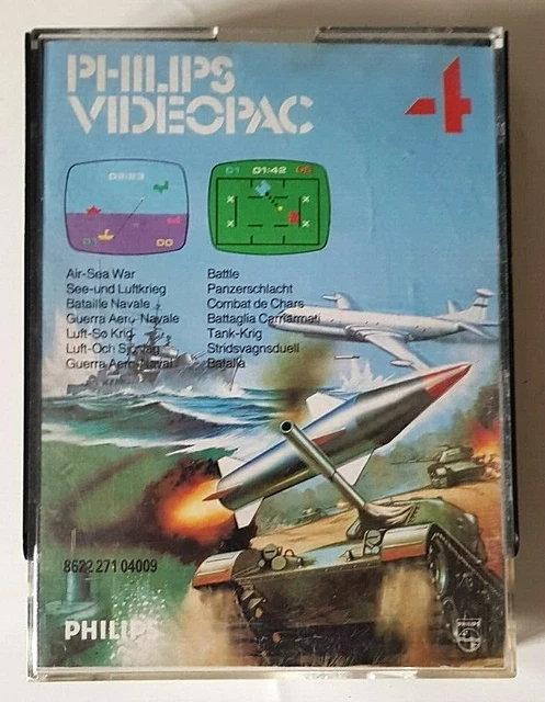 Bataille Navale Et Combat De Chars – Philips Videopac – N°4 – Complet – 1980