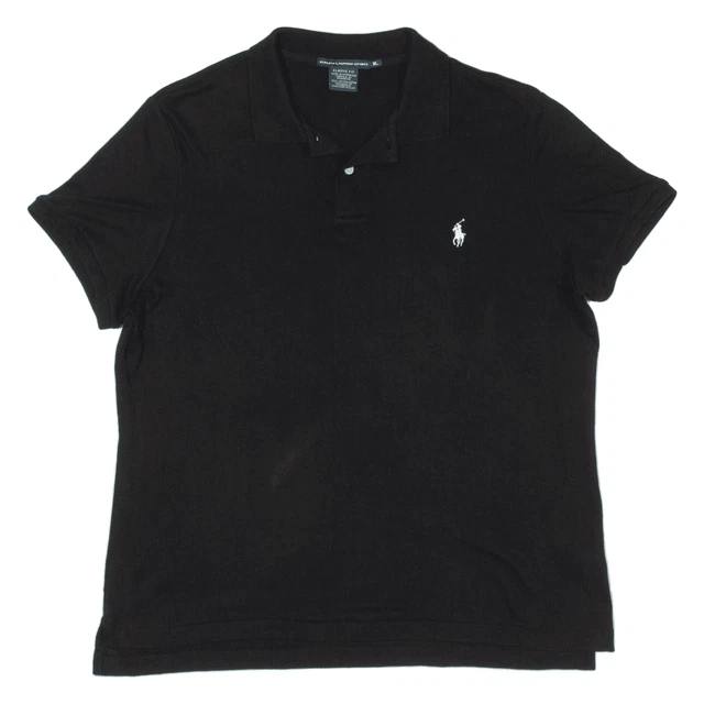 Polo Ralph Lauren Sport Classic Fit nera manica corta donna XL