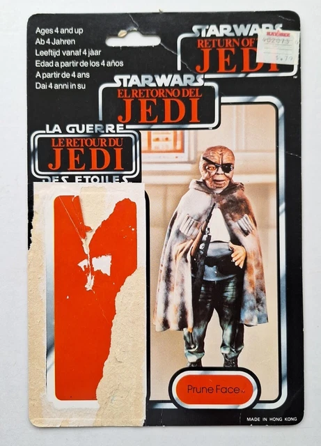 Vintage Star Wars - Faccia in prugna tri-logo Palitoy ROTJ 79 Cardback