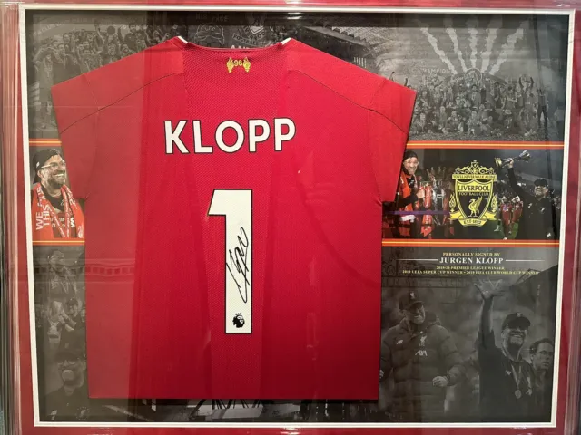 Jurgen Klopp signed Liverpool shirt