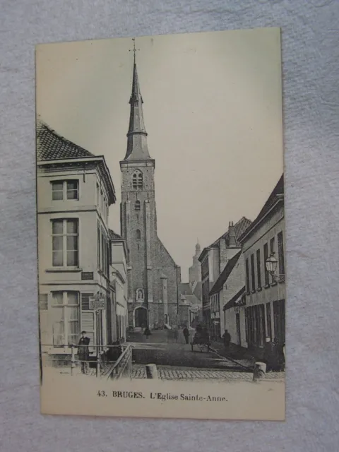 CPA - Belgique - BRUGES - L'église Sainte Anne