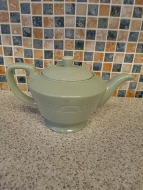 Vintage Woods Ware Beryl Green Teapot With Lid Holds 750Ml