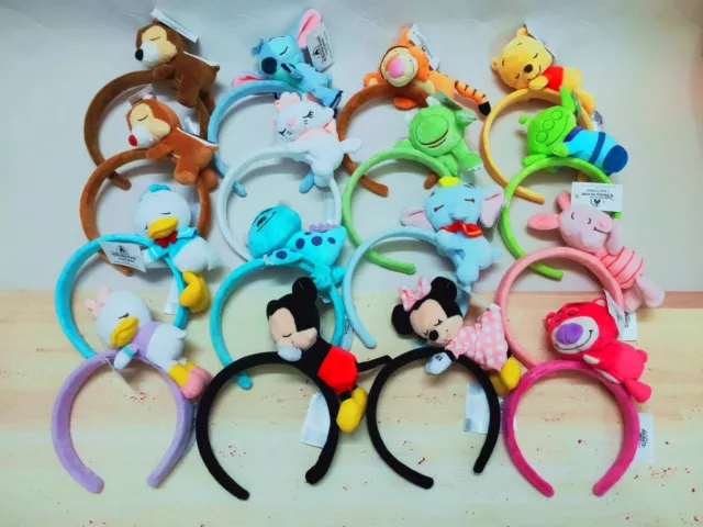 NEW Minnie mickey Donald Piglet Tigger Sleeping Stitch Maria sully EARS headband