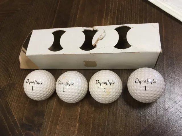 Four Sleeves (16 balls)  NEW Vintage Dynaflyte Golf balls in Sleeves - NOS