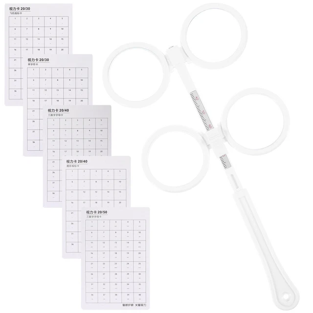 Kit Di 6 Flipper Ottici Regolabili Per Optometria, Lenti A Ribaltina In Plastica, Per Test Visivi E Addestramento Oftalmico