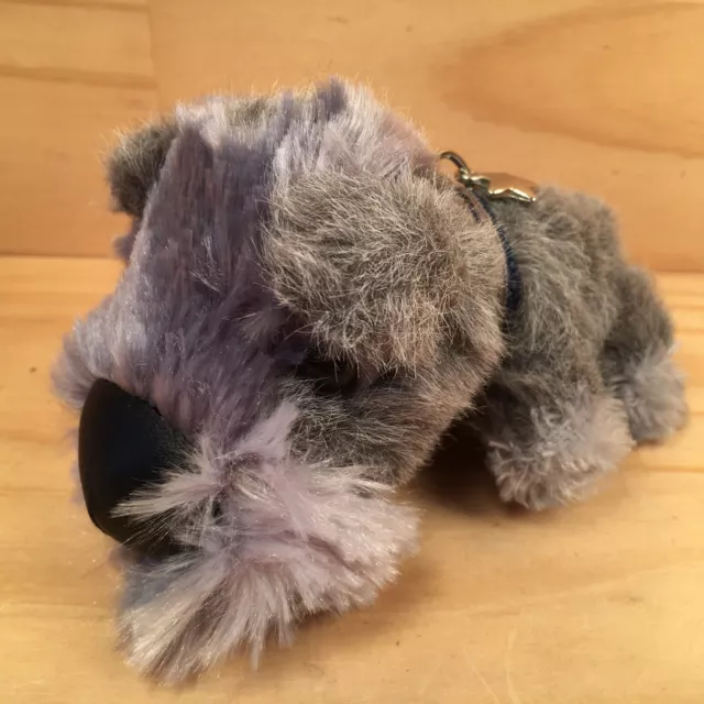 THE DOG COLLECTION “Grey” Gorgeous Mini Puppy Dog Soft Toy Plush Animal Friend