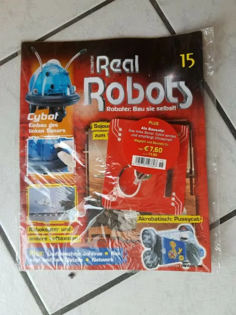 Real Robots -ein Bausatz Magazin (noch ovp.) für Roboterbau - Heft 15 (+Gimmick)