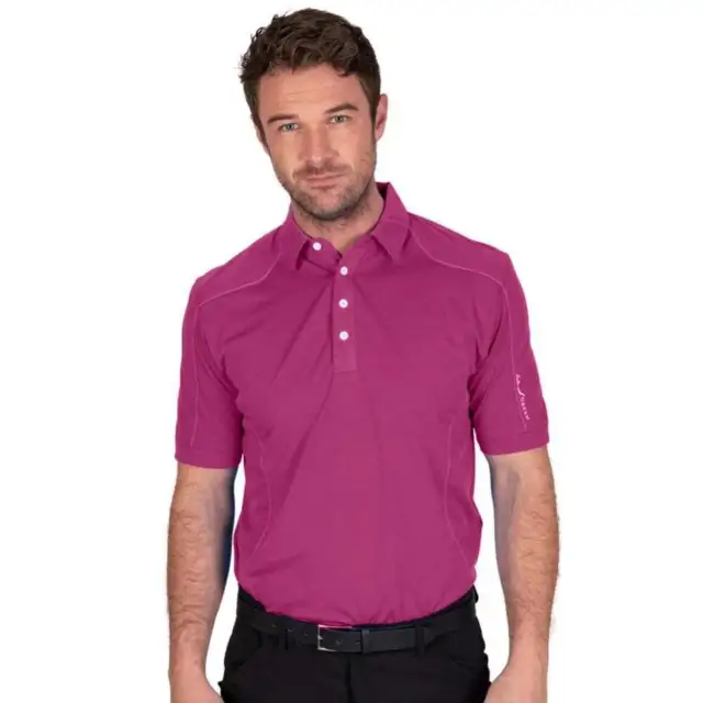 ISLAND GREEN - MENS POLOSHIRT Mulberry