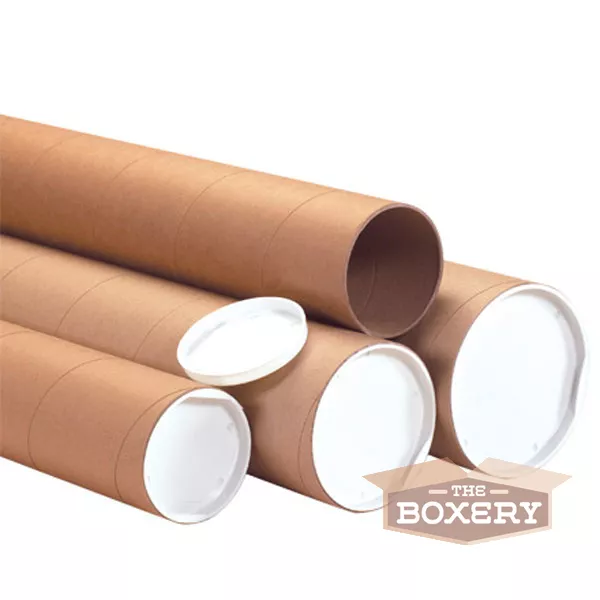2x20'' Kraft Mailing Shipping Packing Tubes 50/cs from The Boxery