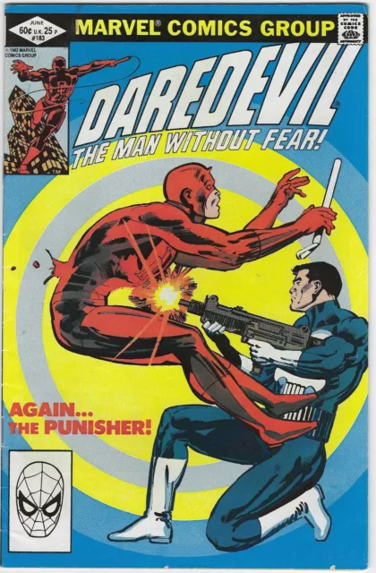 DAREDEVIL 183 F/VF 1982 1964 1st SERIES FRANK MILLER PUNISHER AMAZING SPIDERMAN