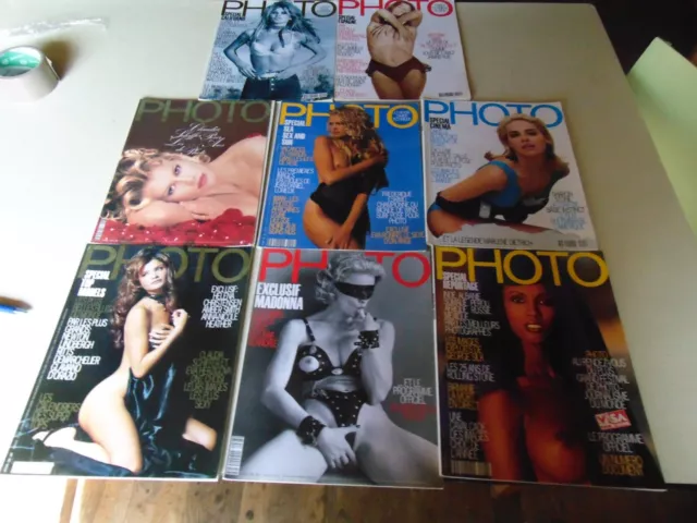 lot de 8 magazines PHOTO de 1992   N°  292 293 294 295 296 296h 297 298 2