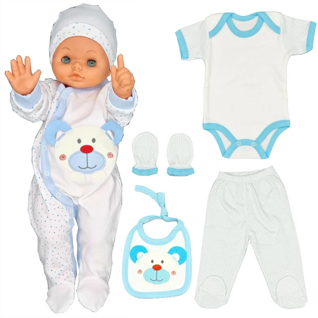 Set neonato abbigliamento bambino per ragazzi attrezzatura primo equipaggiamento 6 pezzi