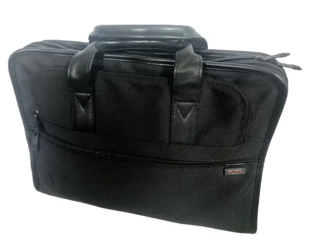 Genuine TUMI Alpha Slim Portfolio Small Laptop Or Tablet Bag/Briefcase - Sleek! 2