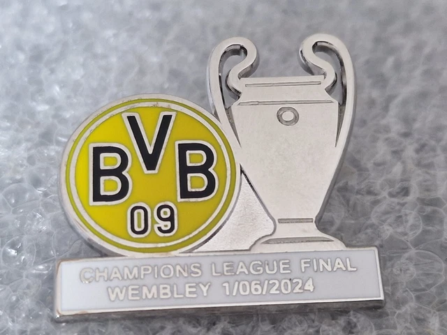 BORUSSIA DORTMUND CHAMPIONS LEAGUE FINAL PIN BADGE 2024 WEMBLEY v Real ...