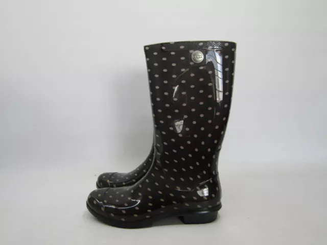 UGG Womens Size 10 Shaye Polka Dots 13" Shaft Rubber Rain Boots 190108871104