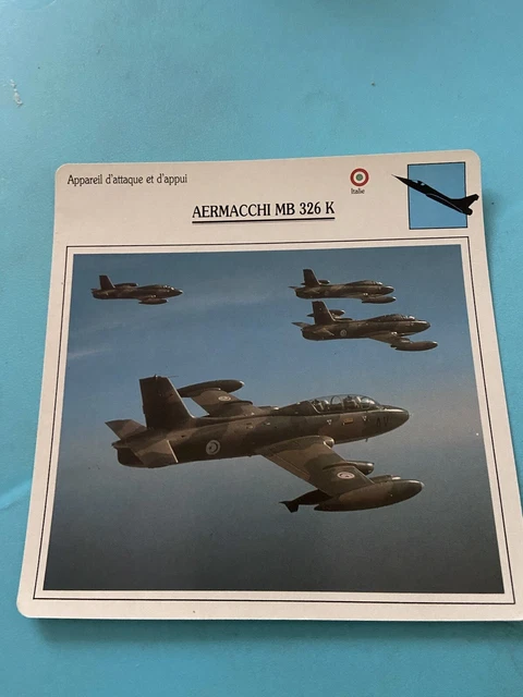 Carte Collection Appareil D’attaque Et D’appui AERMACCHI MB 326 K