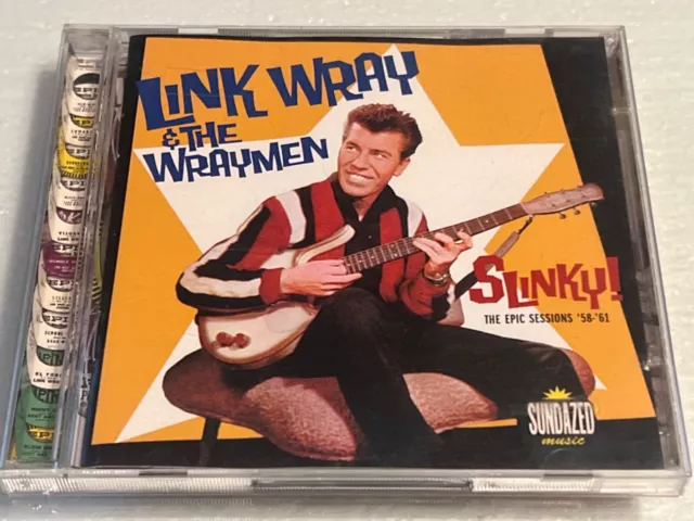 Link Wray - Slinky! Epic Sessions '58-'61 2-CD set [SUNDAZED RECORDS] OOP HTF