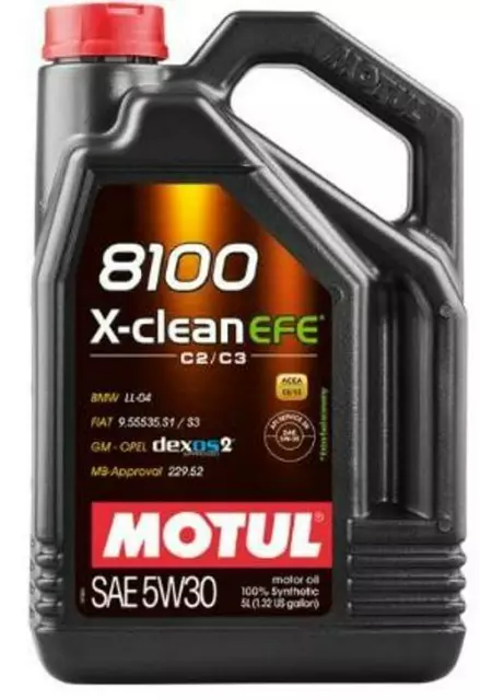 MOTUL 8100 X-CLEAN EFE Motoröl 5W-30 Motorenöl 5 L BMW Longlife-04 DEXOS 2 GM