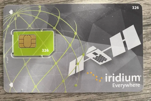 Iridium Satellite Phone Global Prepaid SIM Card With 499 Minutes - Expires 6/4
