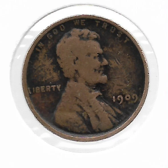 Rare 1909 US Lincoln Liberty Wheat Penny Collection Cent Coin 1ST YEAR! Lot G51