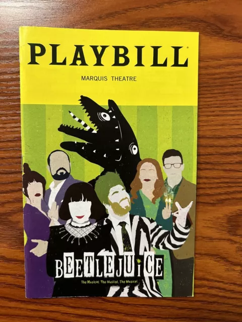 Beetlejuice broadway playbill