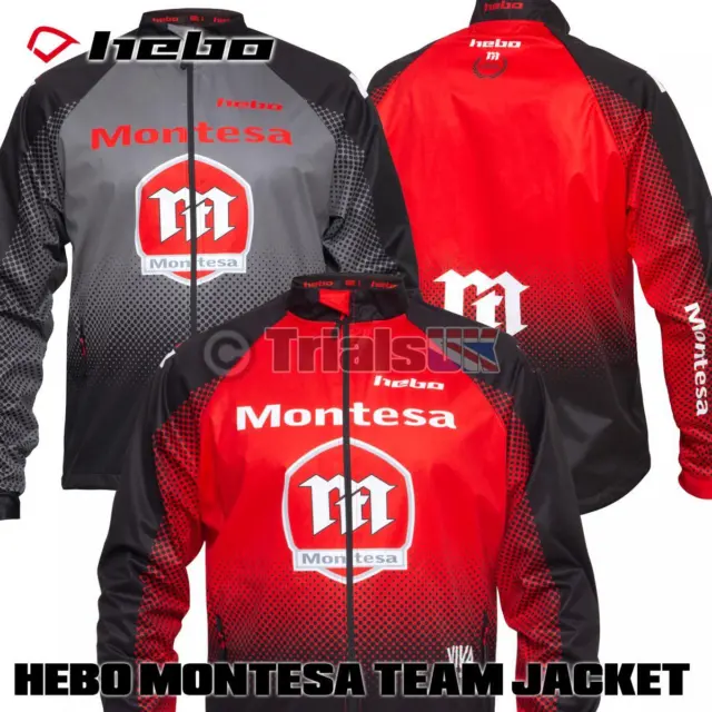 Hebo Montesa Classic Pro Lightweight Riding Jacket In Red or Grey