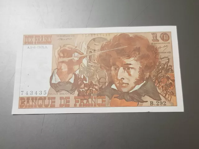 France, billet de 10 francs Hector Berlioz du 5-8-1976