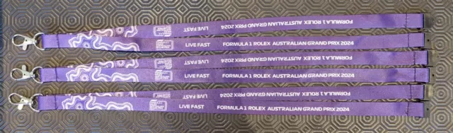 3 x Melbourne Australia 2024 F1 Grand Prix lanyards. New.