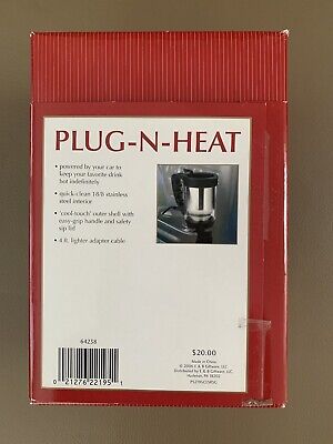 Plug n Heat Thermal Travel Mug for Car Stainless Steel. 14oz.  SEALED BNIB 3