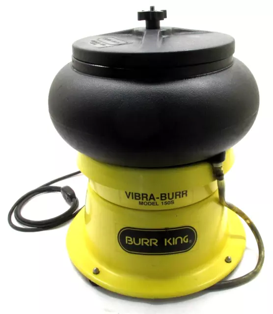 NICE! BURR KING VIBRA-BURR 10qt. BENCH TOP VIBRATORY BOWL - #150S