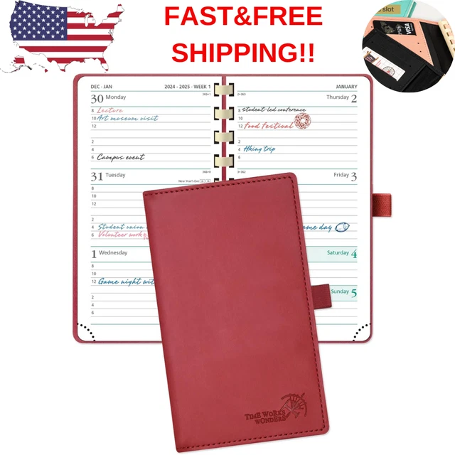 PLANNER CALENDAR APPOINTMENT 2024 Weekly Monthly Pocket Purse Business