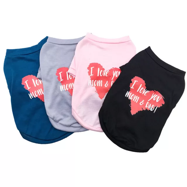 Cucciolo Costume Cane Vestiti Stampato T-Shirt Gilet Camicia per Piccoli Cani -