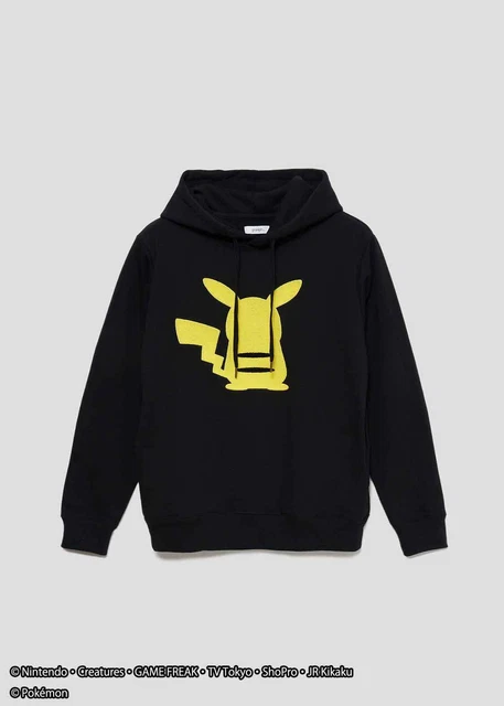 PSL graniph Pikachu Silhouette (Pokemon) Hoodie Unisex Black Anime Limited Japan