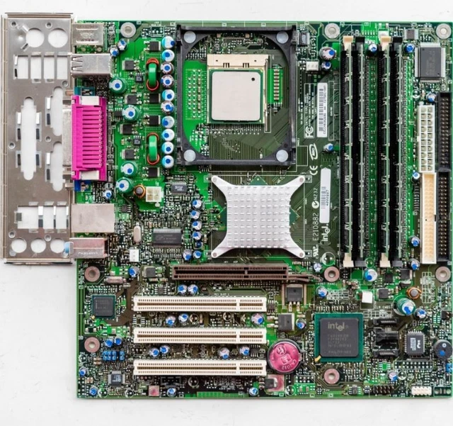 Panneau I/O Intel Pour Carte Mère D865GLC/D865PESO – Plaque Arrière D'occasion