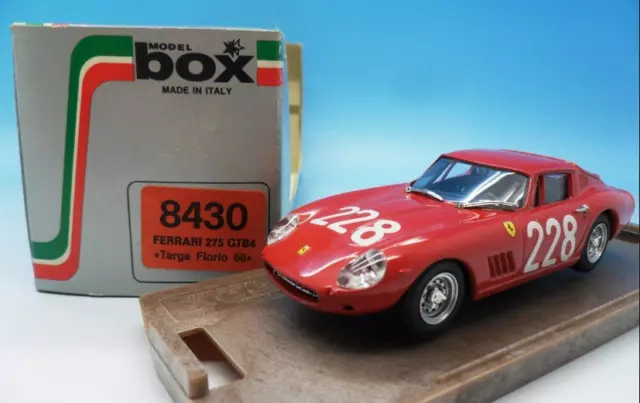 Ferrari 275 GTB4 Targa Florio 8430  1/43  Model Box  Made in Italy