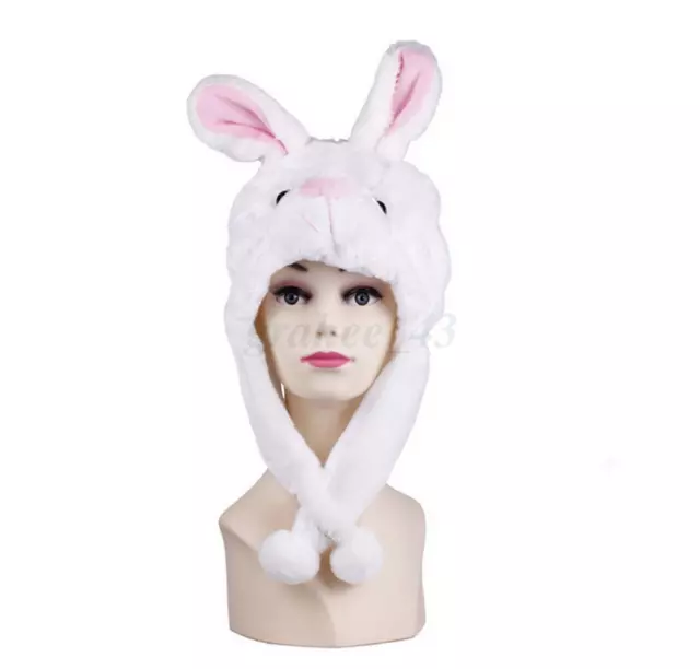 Warm Animal Beanie Winter Plush Snow Hat Adults Kids Costume Dress Up Accessory