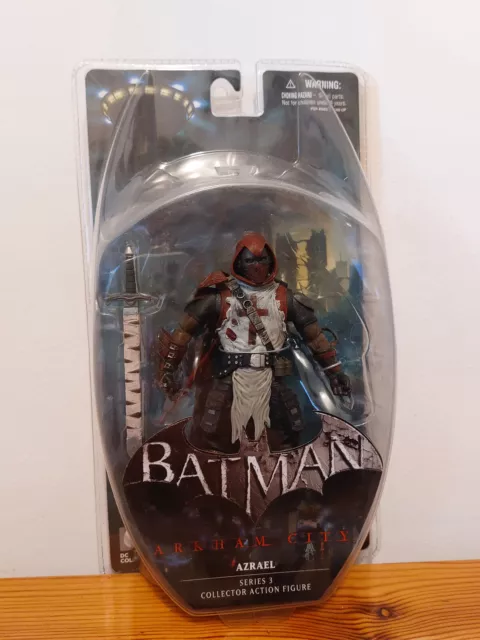 DC Direct Batman Arkham City Azrael action figure MOC NUOVO McFarlane