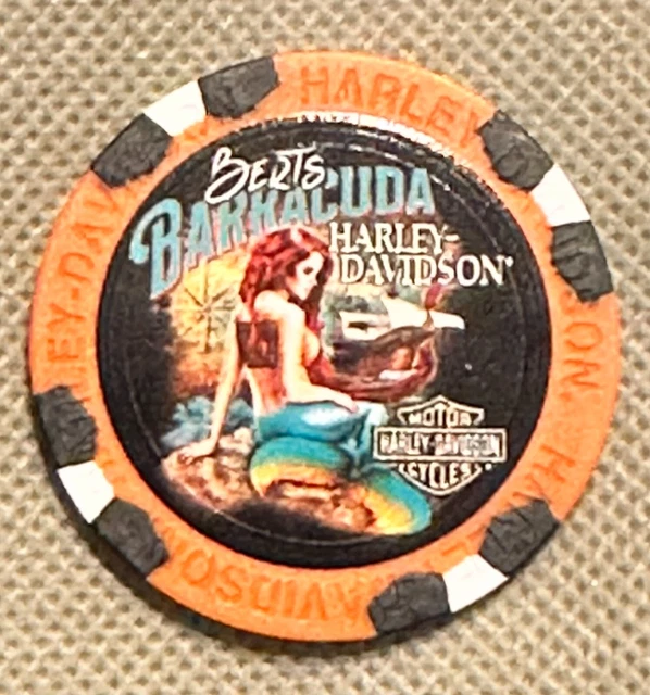 HARLEY DAVIDSON BERT'S Barracuda of St. Petersburg, FL Poker Chip