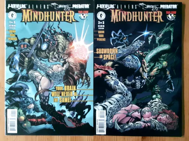 Mindhunter # 1 & 3 Of 3   Witchblade   Aliens   Predator      Dark Horse Us 2000