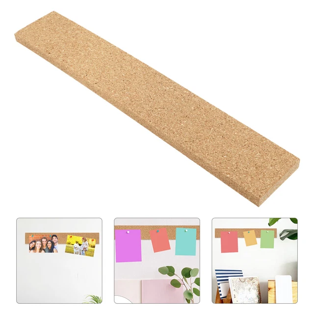 3 Strisce In Sughero Da 182 Cm Con Cornice In Alluminio: Bacheca Modulare Marrone Per Ufficio E Casa
