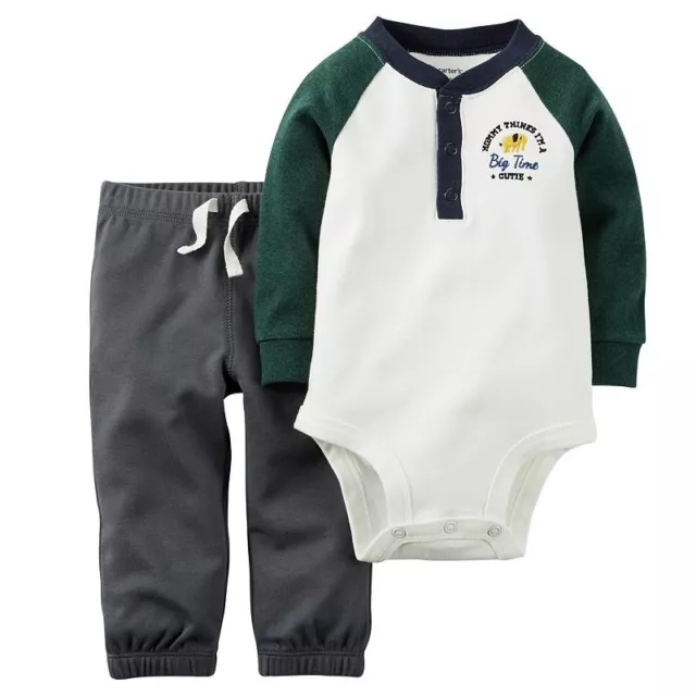 Carters Infant Boys 2pc Set Pants Outfit Size- NB ,3M NWT