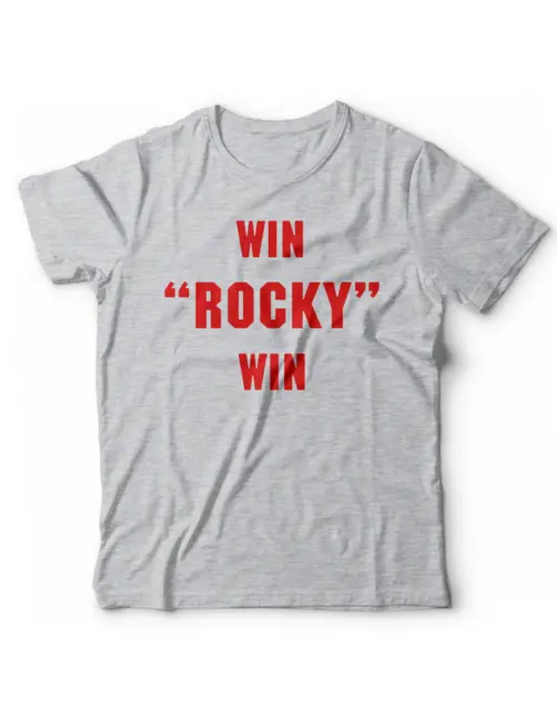 Tshirt Win Rocky Win - Stallone Film Boxe Allenamento Palestra Workout Crossfit