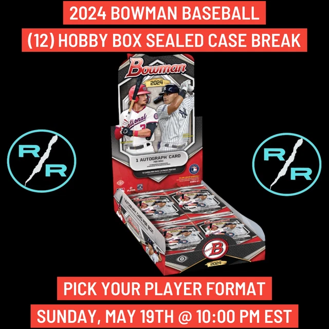 ANTHONY HUEZO 2025 Bowman Baseball 12 Hobby Box 1 Case Player Break
