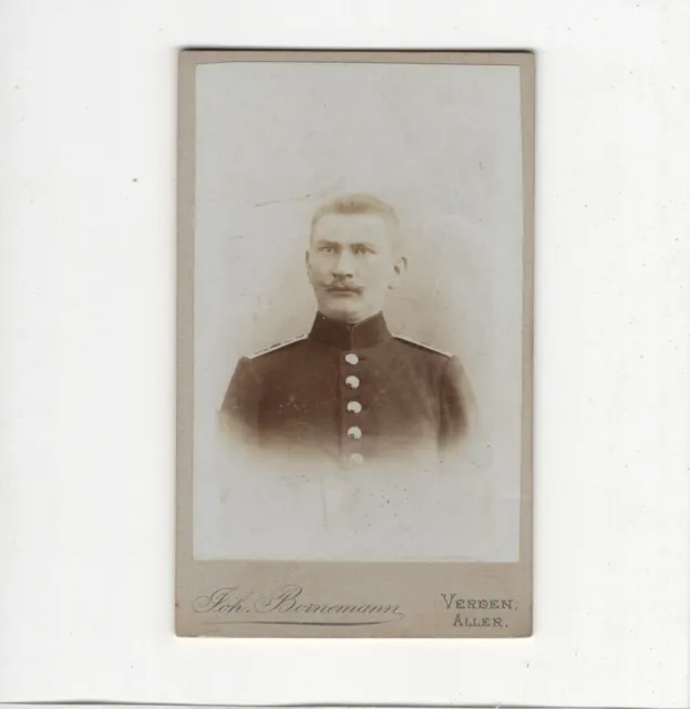 CDV Foto Soldat - Verden um 1900