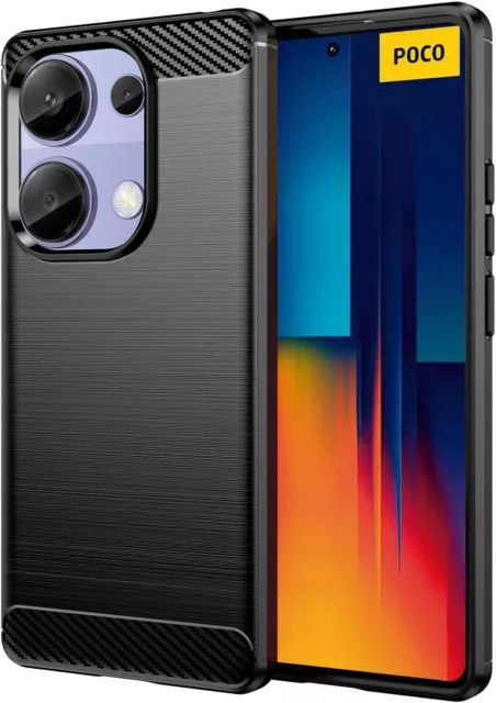 CARBON HÜLLE Für XIAOMI REDMI NOTE 13 PRO 4G HANDY SCHUTZHÜLLE SLIM CASE SILIKON