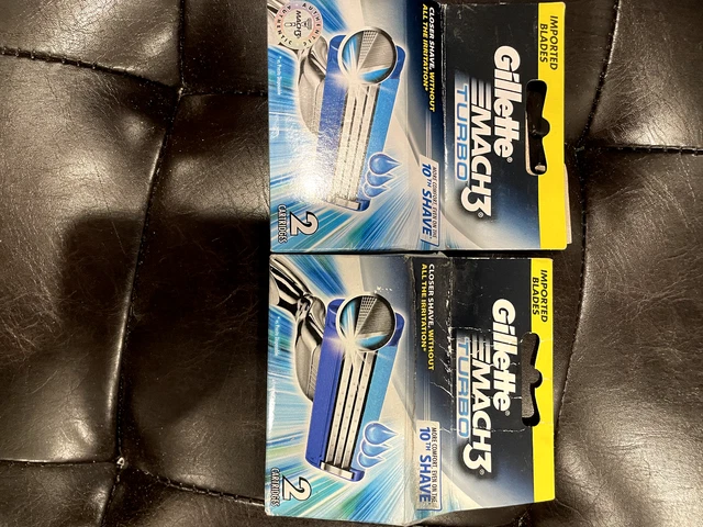 Gillette Mach 3 turbo 2 cartuchos