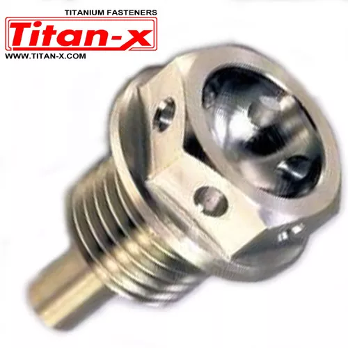 Titanium Magnet oil sump bolt M14x12 1.25mm pitch