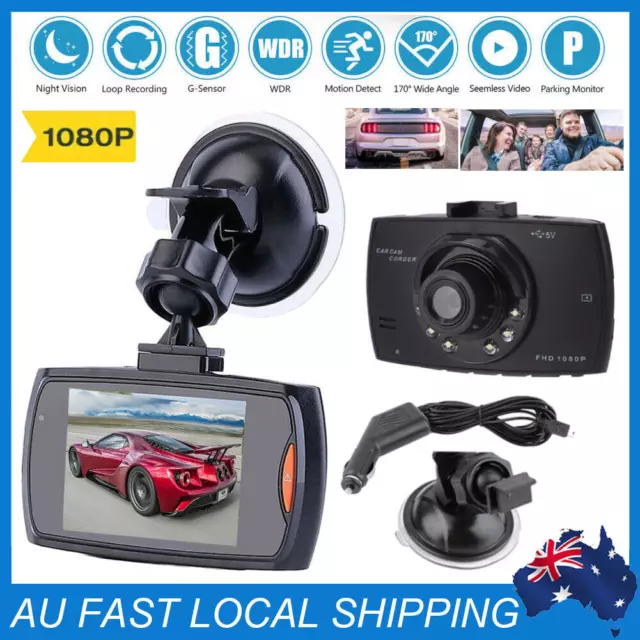 AU Car DVR Vehicle Camera Video Dash Cam Night Vision Recorder Camcorder 1080P